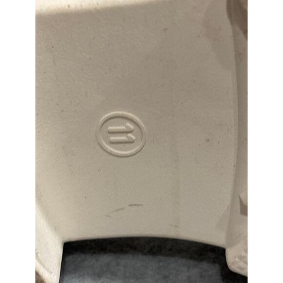 Wild Fable Women Size 11 White Leather Strappy Gladiator Heeled Fisherman Sandal - Picture 7 of 9